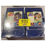 PAIR OF SEALED 1991 NBA HOOPS BASKETBALL CARDS