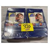 PAIR OF SEALED 1991 NBA HOOPS BASKETBALL CARDS