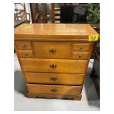 40' TALL WOODEN CHEST OF DRAWERS
