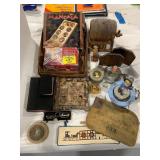 MANCALA GAME, DOMINOES, EAST ST LOUIS BANK BAG,
