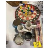 DART BOARD, FULL AMOCO OIL CAN, STL CARDINALS