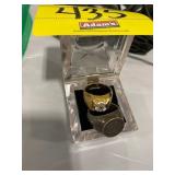 .925 STAMPED MAYAN CALENDAR STYLE RING, COSTUME