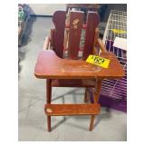 TEACH N FUN TOYS WOODEN HIGH CHAIR