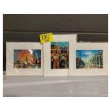 SET OF LOCAL ARTIST ARCH, STL STADIUM PRINTS