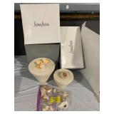 NICE NEIMAN MARCUS SEA SHELL BASKETS, BAGS OF SEA