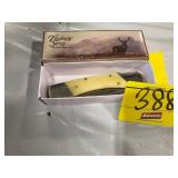 BEAR CLAW BONE HANDLE 5' POCKET KNIFE - MADE IN