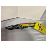 MARIJUANA THEMED DEFENDER XTREME KNIFE