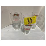 SET OF 3 SAM'S TOWN COCA-COLA GLASSES