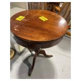 20' ROUND WOODEN ACCENT TABLE