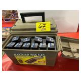 HANDGUN MAG CAN W/ 10 A310 MARKED CLIPS, EMPTY
