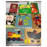 KIDS BOOKS, VINTAGE FRAME TRAY PUZZLES