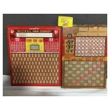 (2) ANTIQUE PUNCH BOARDS