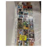ROW OF SHEETS OF VINTAGE BASEBALL & FOOTBALL