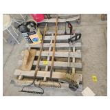 RAKES, CRAFTSMAN ELECTRIC TRIMMER, SOLAR LIGHTS