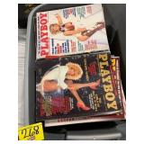 TOTE FULL OF VINTAGE PLAYBOY MAGAZINES