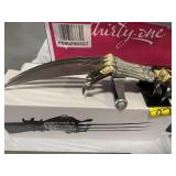 9' X-MEN STYLE WOLVERINE HAND KNIFE W/ STAINLESS