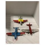 3 ANTIQUE METAL TOY PLANES