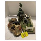 COW & BEAR DIORAMA SETS