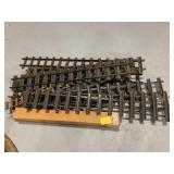 GROUP OF STANDARD SIZE? METAL TRAIN TRACK PIECES