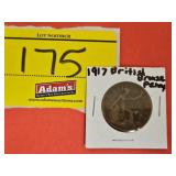 1917 BRITISH BRONZE PENNY