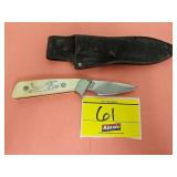 SCHRADE SCRIMSHAW FOWL ETCHED KNIFE WITH 2.5'
