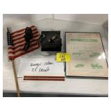 LIONEL A POWER BOX, BUDDY L OUTDOOR TRAIN FRAMED