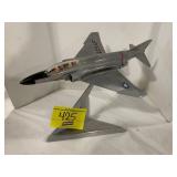 USAF CHROME FIGHTER JET DESK MODEL
