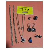 GROUP OF MARKED .925 AND STERLING JEWELRY