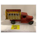 ANTIQUE METALCRAFT COKE TRUCK W/ BOTTLES