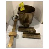 VERY NICE ANTIQUE BRASS WINCHESTER BUSHEL,
