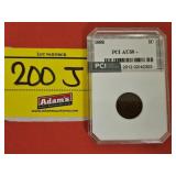 GRADED 1892 INDIAN HEAD PENNY
