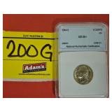 GRADED 1944-S JEFFERSON NICKEL