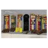 ROW W/ 7 ANTIQUE LODGE, CHIPPEWA TRIBE, COUNCIL &