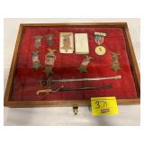 SHOWCASE FULL OF FCL & DELEGATE MEDALLION