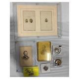 LINCOLN BUTTONS, ANTIQUE SHERMAN & WASHINGTON /