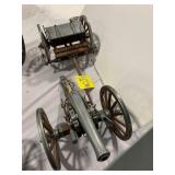 METAL & WOOD CANNON W/ CART