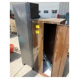 2 METAL STORAGE CABINETS, SCREEN