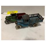 2 ANTIQUE ARCADE METAL TRUCKS
