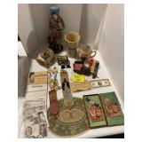 HIRES ROOT BEER MUGS, JEWELRY CASKET, 1838 QUEEN