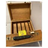 2 WOODEN CARRYING CASES