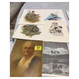 KEY WEST PRINT, OIL ON CANVAS WOMAN, 3 WILDLIFE