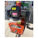 LINCOLN ARC WELDER W/ HELMET & ACCESSORIES