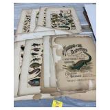 ANTIQUE GILBERT WHEELER ANIMAL PRINT SET