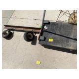 WORK CART, RAIL ON WHEELS