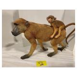 RESIN MONKEY MOM & BABY FIGURE - 19' LONG