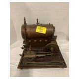 ANTIQUE METAL / COPPER STEAM ENGINE