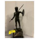 14' TALL JENSEN SIGNED GLADIATOR FIGHTER BRONZE
