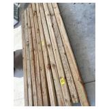 PALLET OF WOODEN POSTS