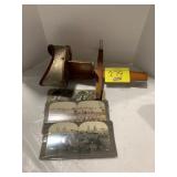 STEREO-VIEWER W/ BLACK AMERICANA THEMED CARDS
