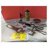 GROUP OF BOTTLE OPENERS, LOCK WITH KEYS, MINI